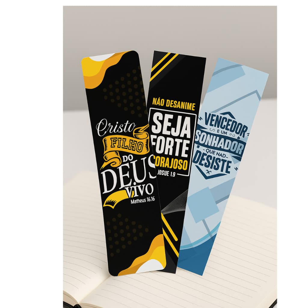 Marca-páginas Masculinos com Versículos | Desig Cristão  230 g