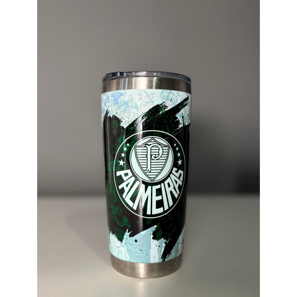Copo Térmico Palmeiras UV 3D Torcida 591ml