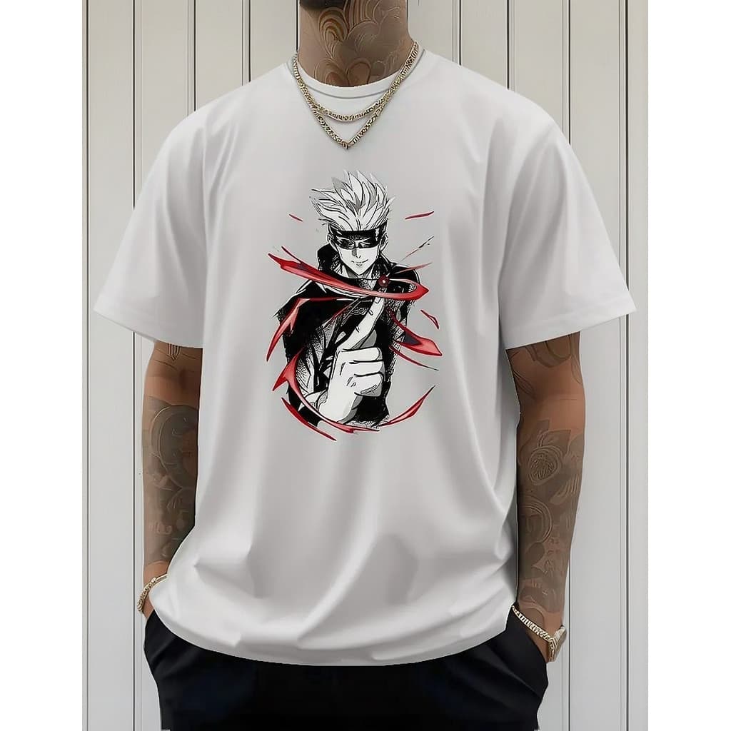 Camiseta Estampa anime Masculina Casual Gola Redonda 100% Algodão unisexx