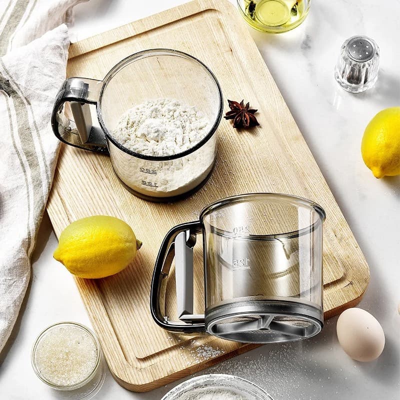 Filtro Portátil Peneira de Copo de Farinha e Tapioca para Uso Prático