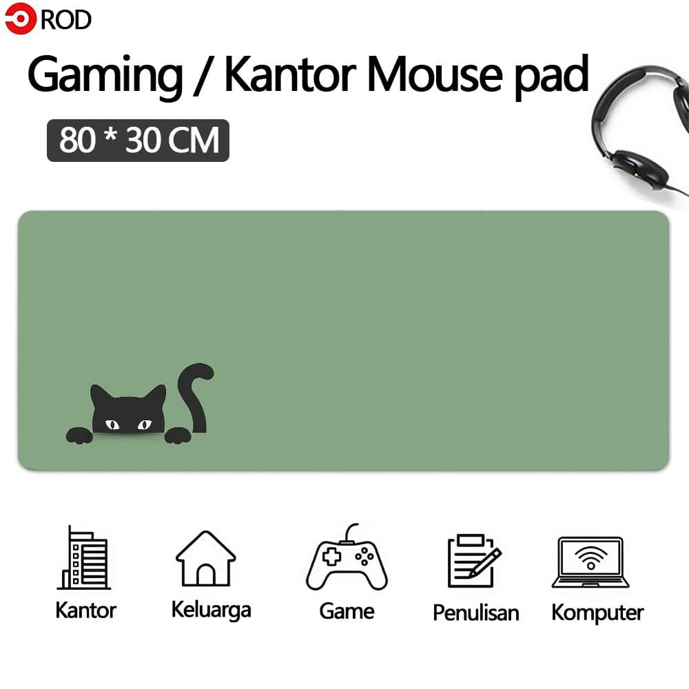 80 * 30cm Mouse Pad Anti Selip Tapete De Mesa Grande MousePad Komputer Longo DU819H