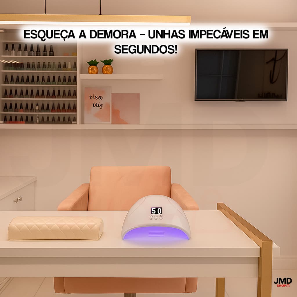 Cabine Sun Five Branca Secagem Unhas Gel Acrigel Bivolt