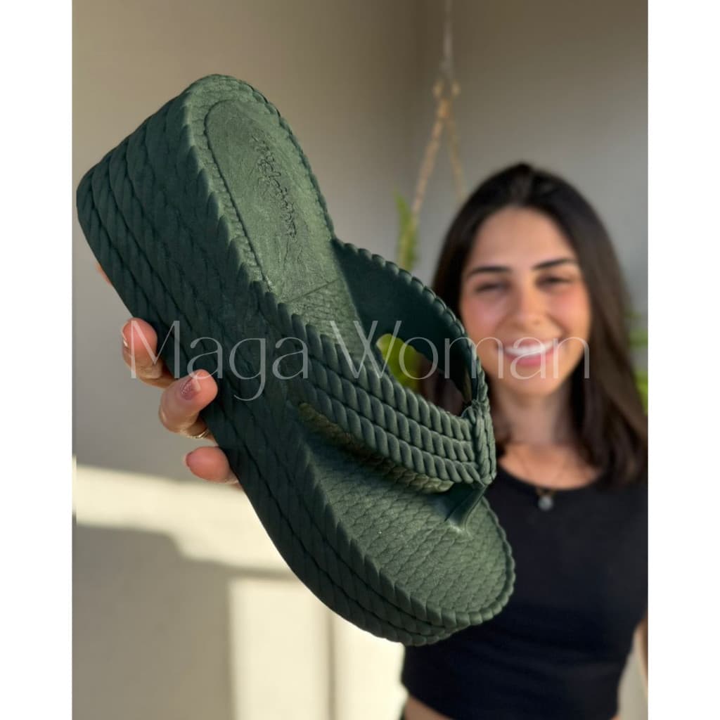 Sandália Plataforma Flat Trançado Feminina Confortável Estiloso Lançamento do 34 ao 39