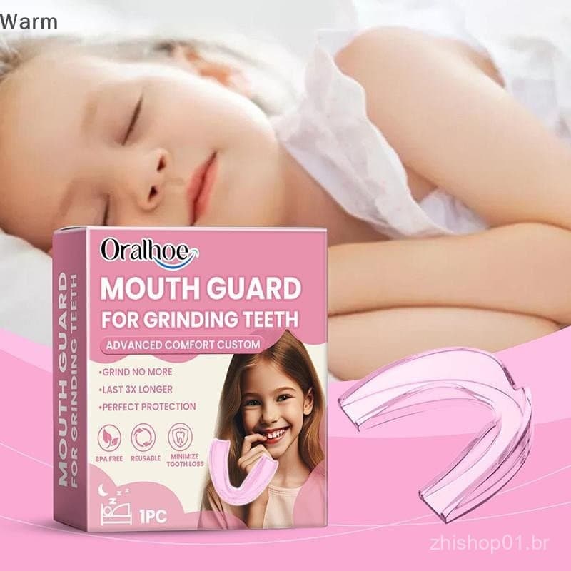 Protetor Bucal Molar Infantil Quente À Noite Sono Anti-Mordida Protege Os Dentes Das Crianças Em Casa