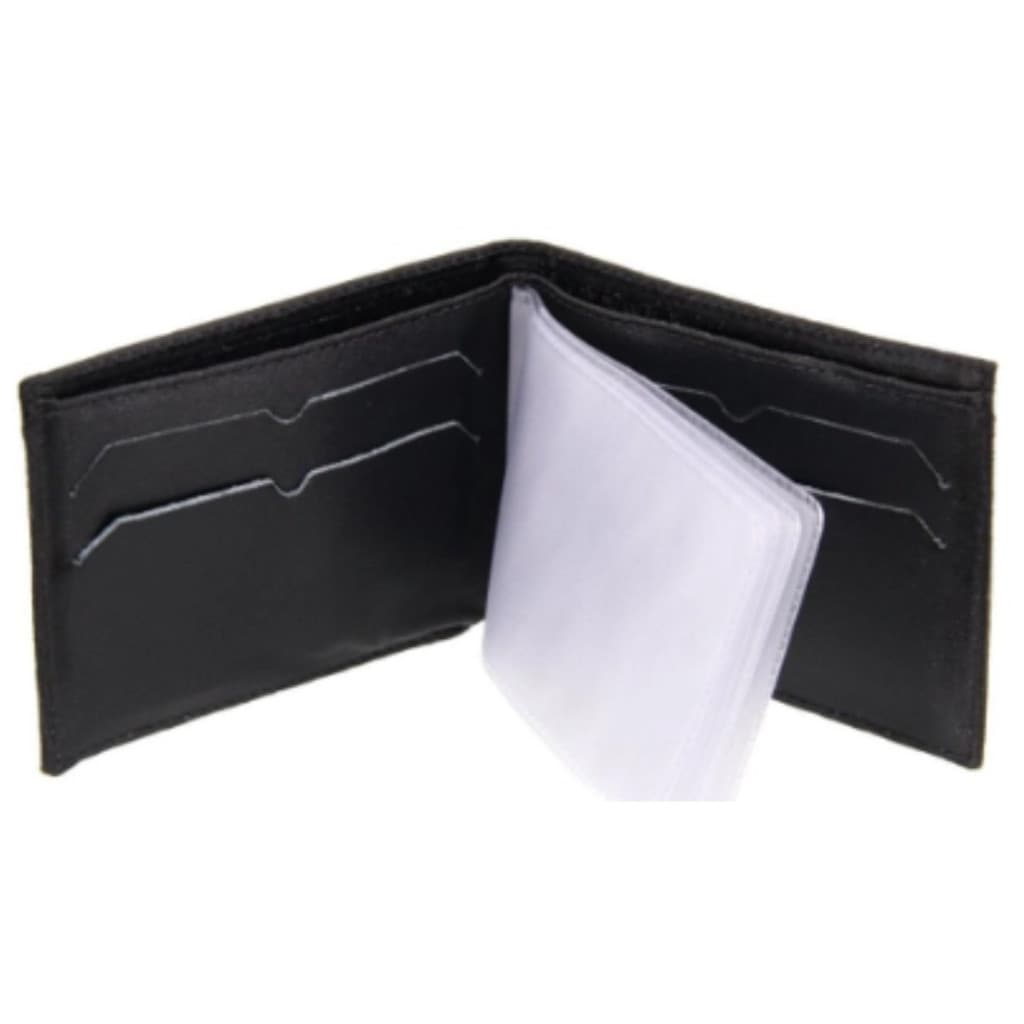 Kit 50 Carteira Masculina Couro Ecológico Moderna Costura Reforçada