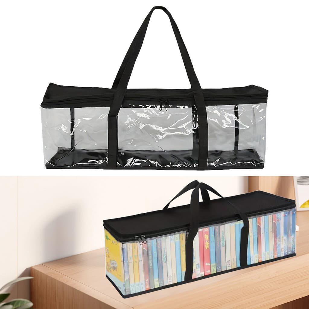 Novo Porta CD De DVD De Grande Porte Transparente Fácil Fecho De Correr Organizador De Bolsas De Transporte À Prova De Poeira