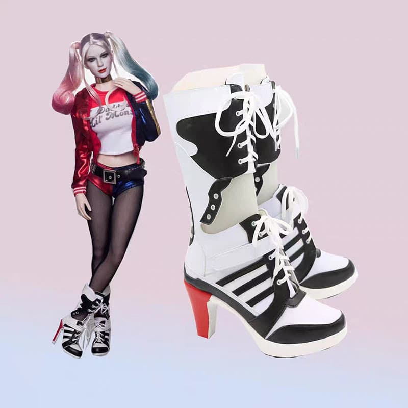 Sparks Cosplay Botas Bota Do Esquadrão Suicida Harley Quinn Shoes