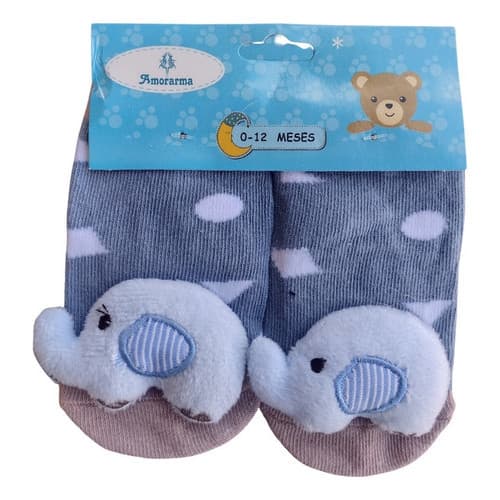 Kit 4 Pares Meias 3d Bebê Bichinho Infantil Inverno Algodão