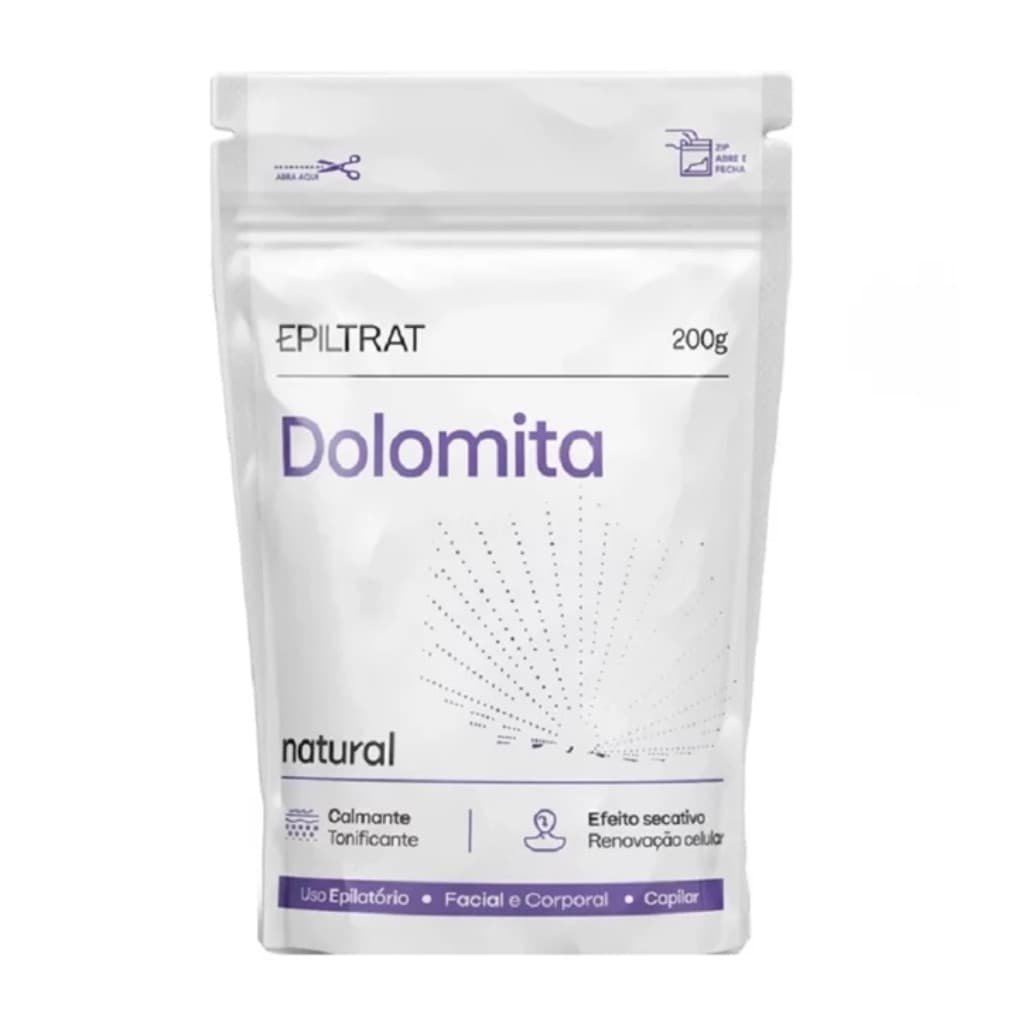 Dolomita em Pó Calmante 200g Labotrat - Máscara Facial, Corporal e Pré-depilatória