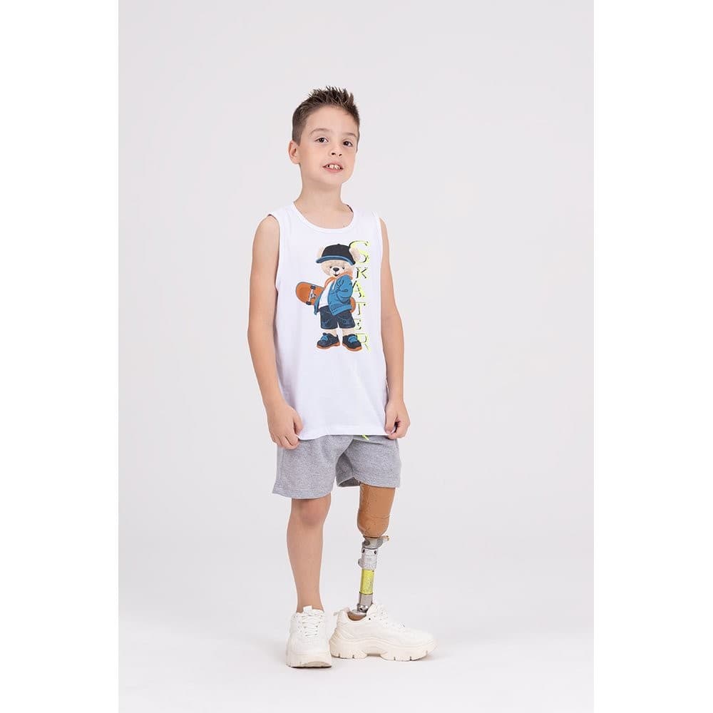 Conjunto Regata Infantil Web Skater Branco