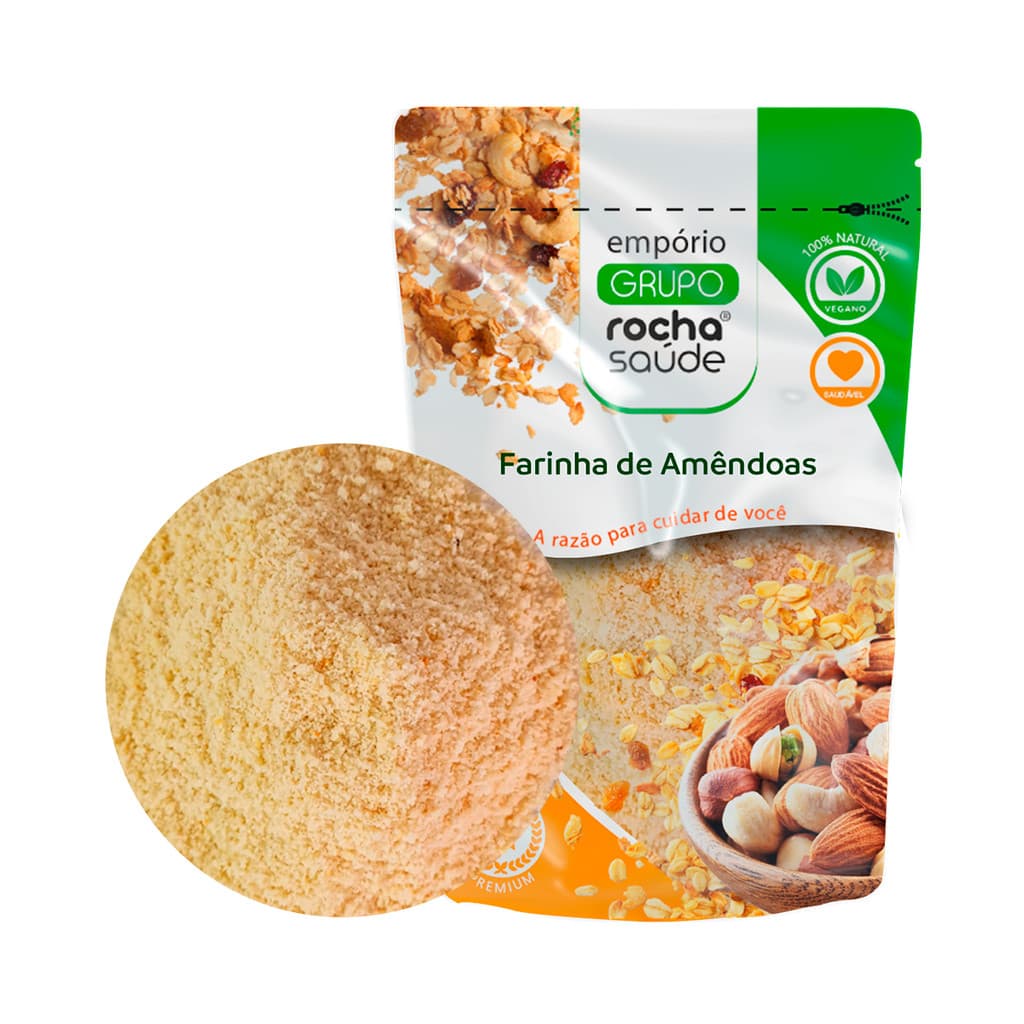 Farinha de Amêndoas 100% Pura Integral Qualidade Premium 100g