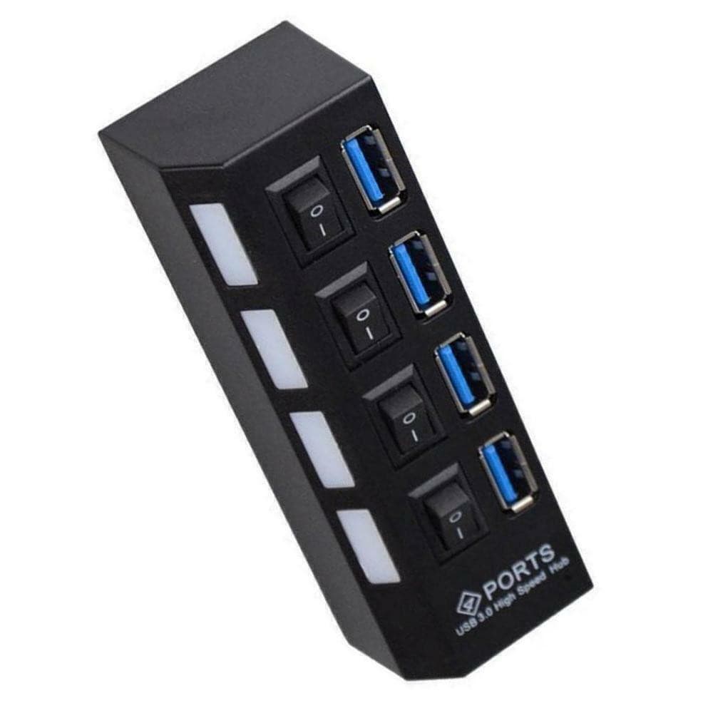 HUB USB 3.0 FY, 4 PORTAS SUPPORT 1TB LIGA E DESLIGA PRETO, HB-06 - HUB0030LM
