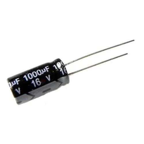 02 Pçs Capacitor Eletrolítico 1000uf 16v 1000 x 16 105ºC