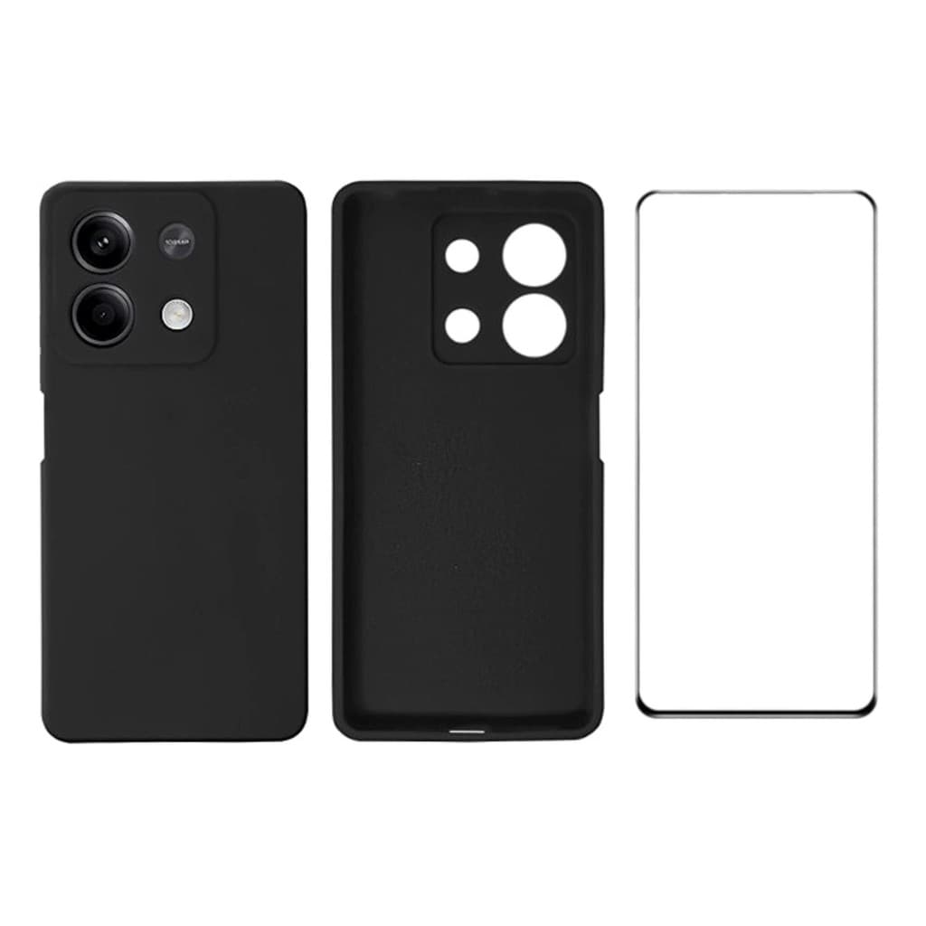 Capa capinha compatível Redmi Note 13 de Silicone + Película de Vidro
