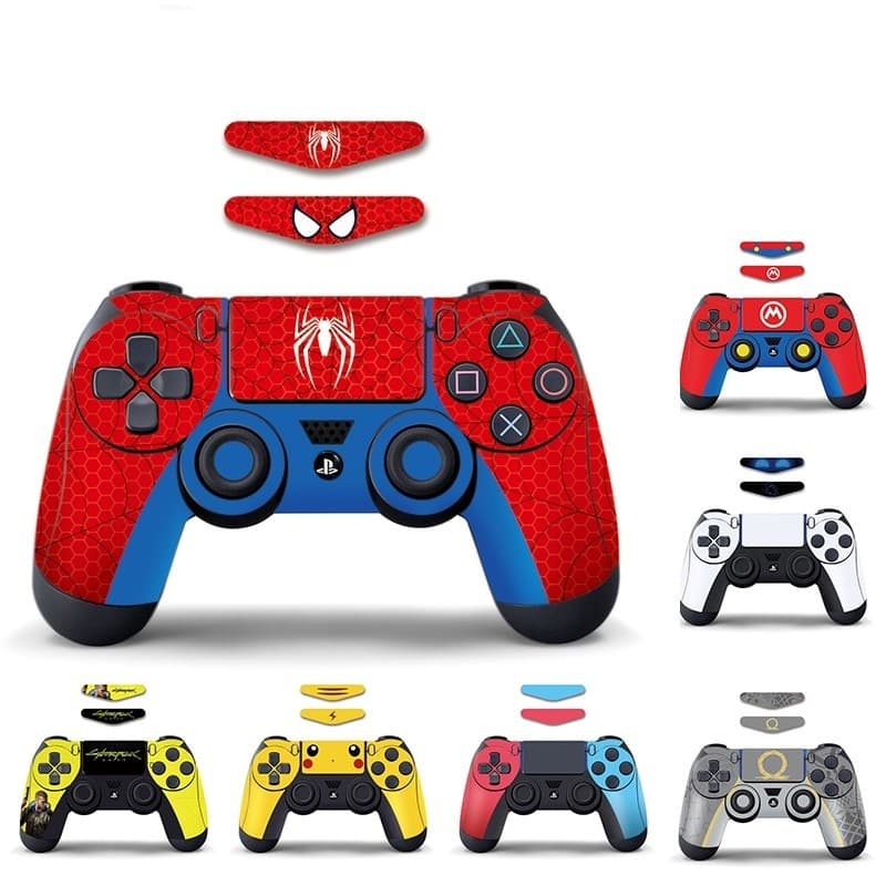 PS4 Pele Adesivo Controlador Anti-Deslizamento Decalque Joystick Capa Remoto Para PS4 Magro Pro Gamepad Acessórios Do Jogo