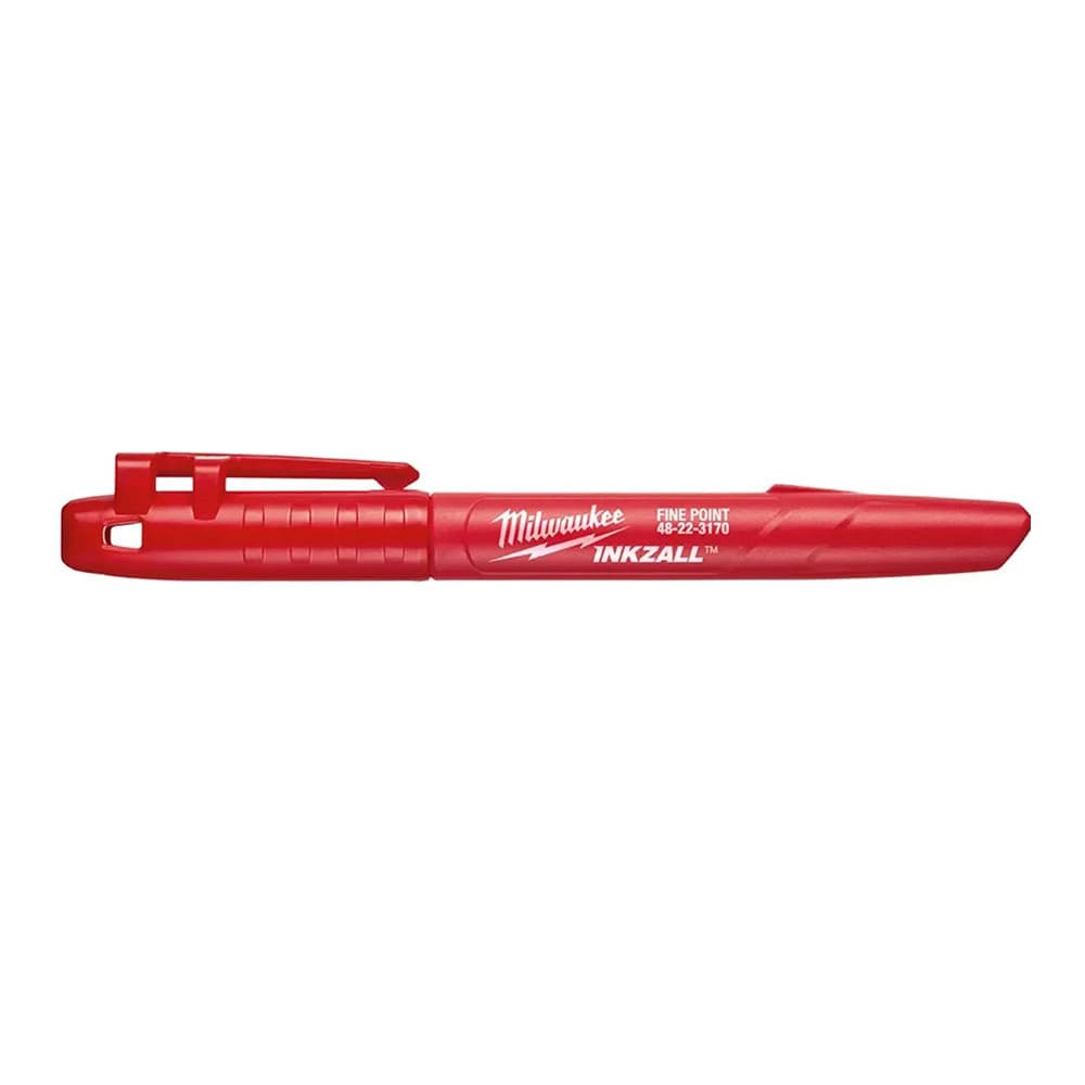 MARCADOR INDUSTRIAL PONTA FINA VERMELHA INKZALL MILWAUKEE