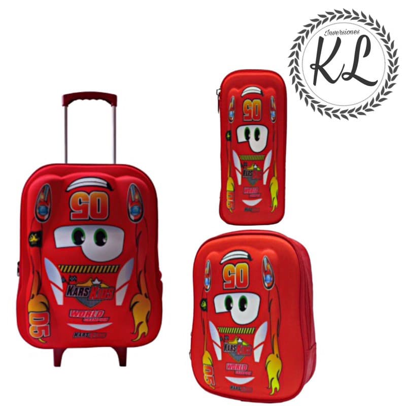 KIT MOCHILA RODINHA MCQUEEN E MAIS, ESCOLARES INFANTIL EXCLUSIVA PROMOÇAO