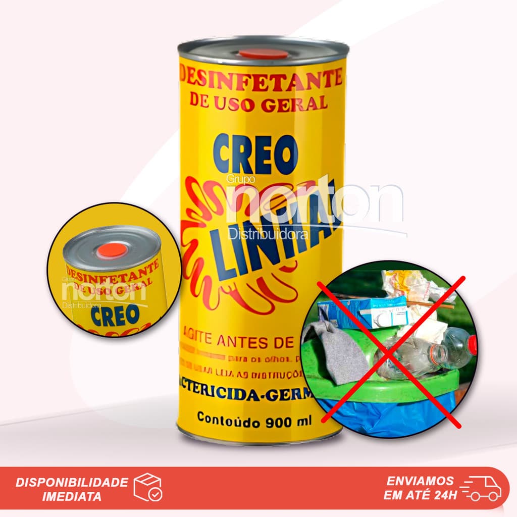 Desinfetante Bactericida Germicida Creolina Lata 900ml LINHAL