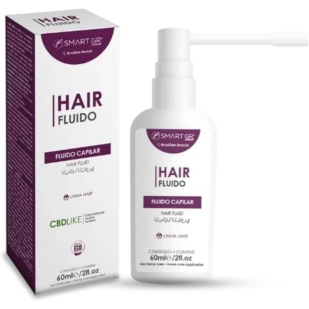 Hair Fluído Capilar Crescimento Fortalecimento Antiquedas 60ml Smart GR