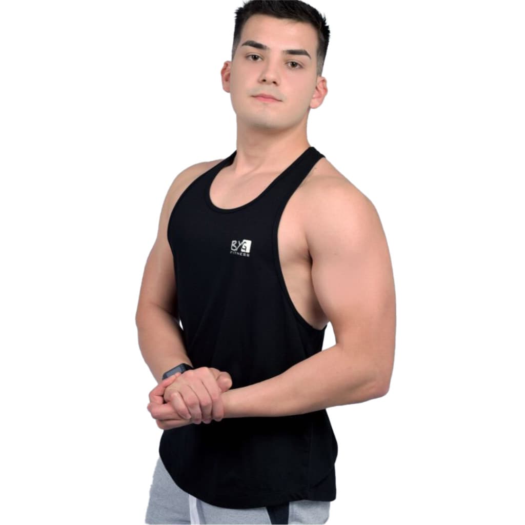 Regata Masculina Cavada 100% Algodão Lisas Sem Estampas Cores Basicas para Treinar Estilo Americano