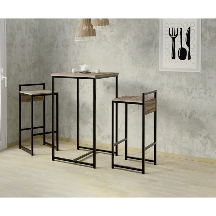 Jogo Mesa Bistrô Para Bar Area Gourmet Com 2 Banquetas