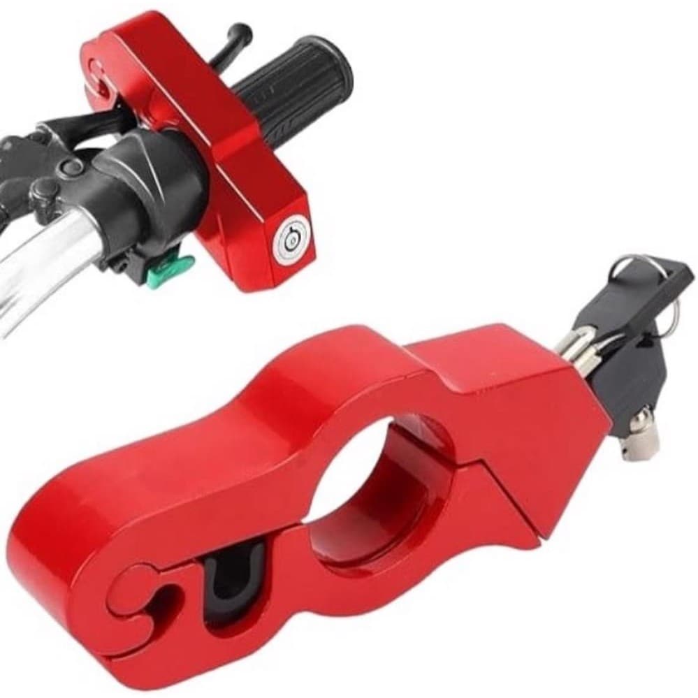 Trava Para Moto Manete Manopla Gp Tech Antifurto Aluminio Ultra Resistente
