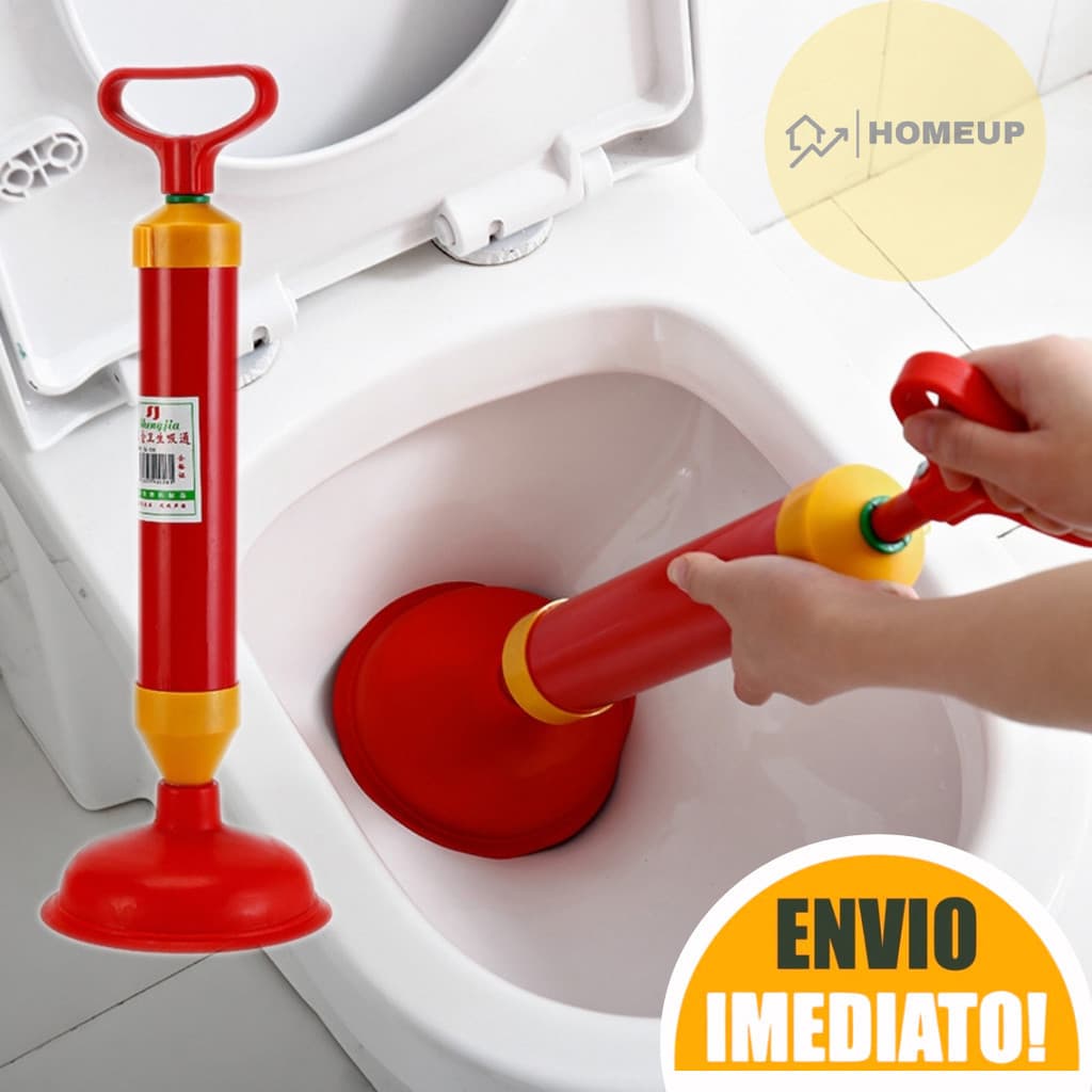 Desentupidor manual De Pia Vaso Ralo Cano Esgoto Tipo Bomba Alta Sucção 150mm Pressão BC-08*ZemMart*