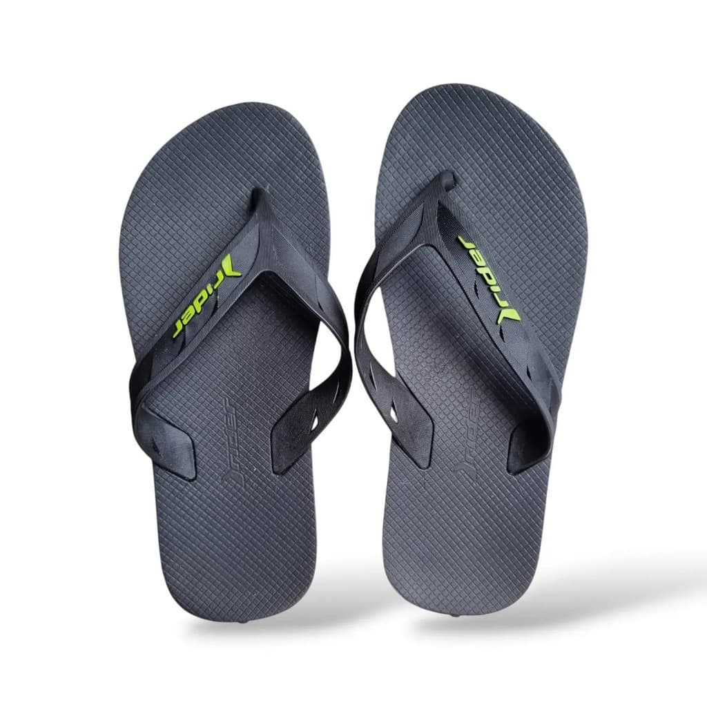 CHINELO MASCULINO RIDER STREET PRETO E VERDE 11573