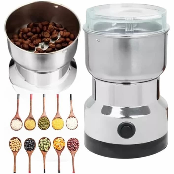 Mini Moedor De Café Grão Sementes Elétrico Inox Portátil 110V or 220V