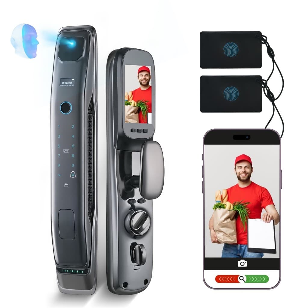 Intelar X2 Fechadura Digital Eletronica Olho De Gato Biometrica Wi-fi Tuya