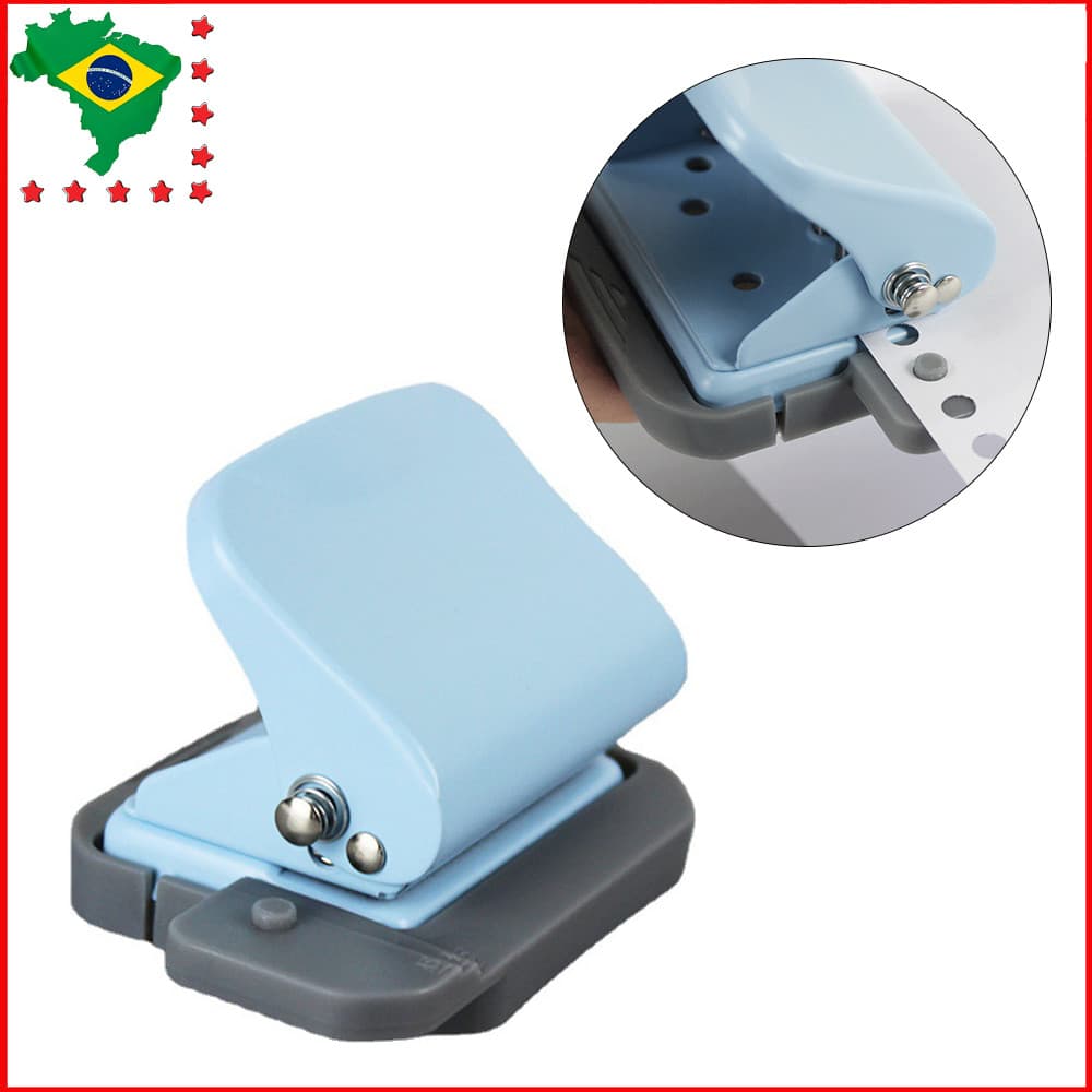 Furador de 6 furos, perfurador de papel de folha solta para tamanho A4,perfurador de papel circular de portátil portátil
