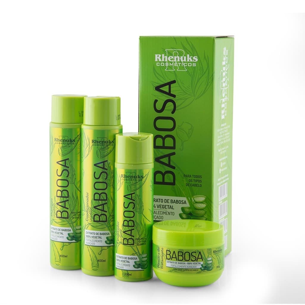 Kit Capilar Babosa - Rhenuks Cosméticos com 4 itens