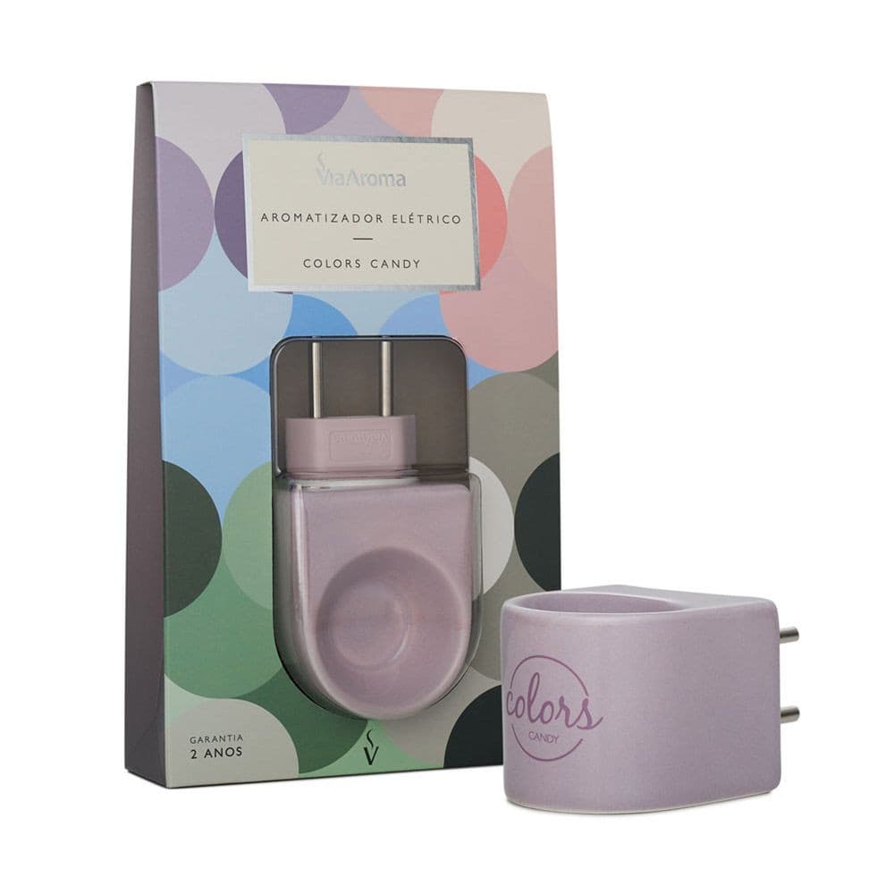 Aromatizador Elétrico Bivolt Colors Via Aroma Difusor de Essências