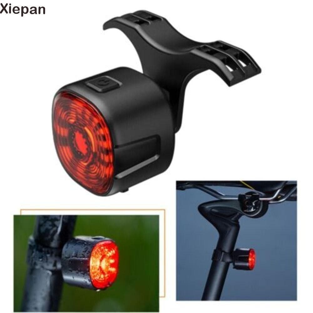 Acessórios De Bicicleta Inteligentes Para Com Luz Traseira Auto on Off Usb Lanterna De Segurança Led De Parada XIEPAN