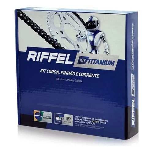 Kit Relação Transmissão Moto Pop 110i 2016 2017 2018 2019 2022 2023 2024 Riffel Melhor kit