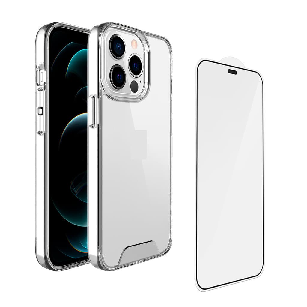 Kit Capa Space Linha iPhone 15 + Película 3D Para iPhone 15