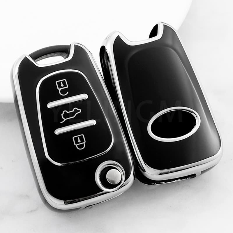 Estojo Chave Para Carro Hyundai i20 i30 ix20 ix25 ix35 Elantra Accent KIA Sportage Rio 3 Soul Optima Ceed Pro K5 K2 Capa