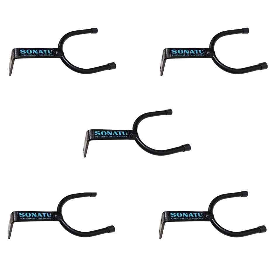 Suporte Parede para Instrumento de Corda Individual Violão Baixo Guitarra - 5 Peças