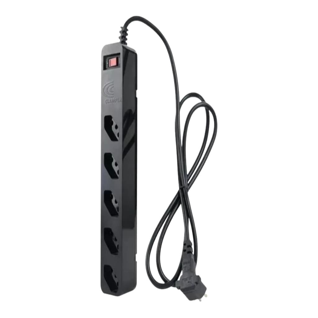 Filtro De Linha 5 Tomadas 9kA Preto Bivolt - Clamper