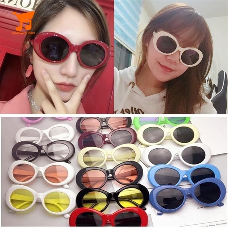 Retro Clout Goggles Unissex Óculos De Sol Rapper Oval Shades Grunge Verão Praia