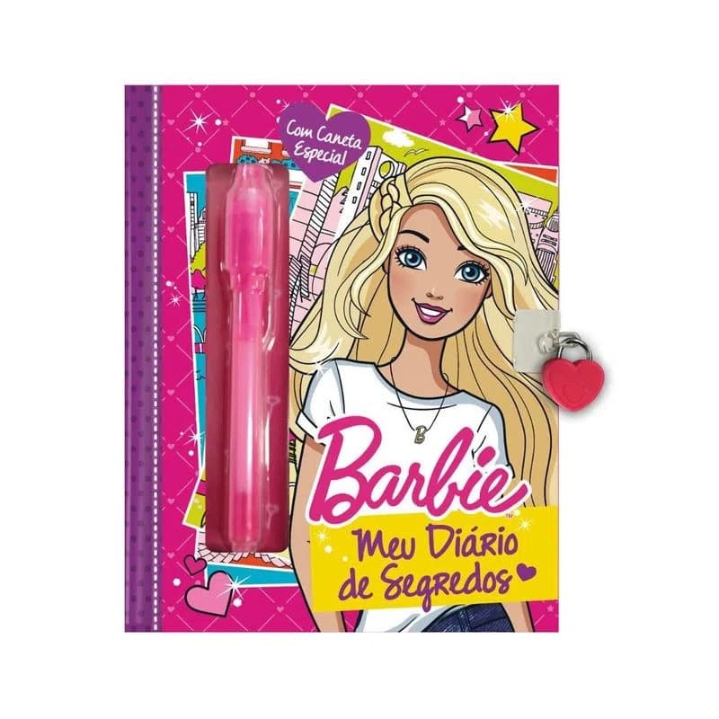 Barbie Meu Diário de Segredos Com Caneta Especial