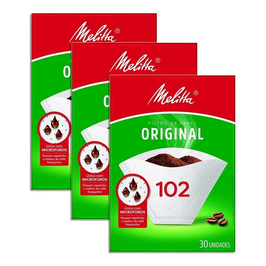 Coador De Café De Papel Filtro Melitta N102 Kit 3