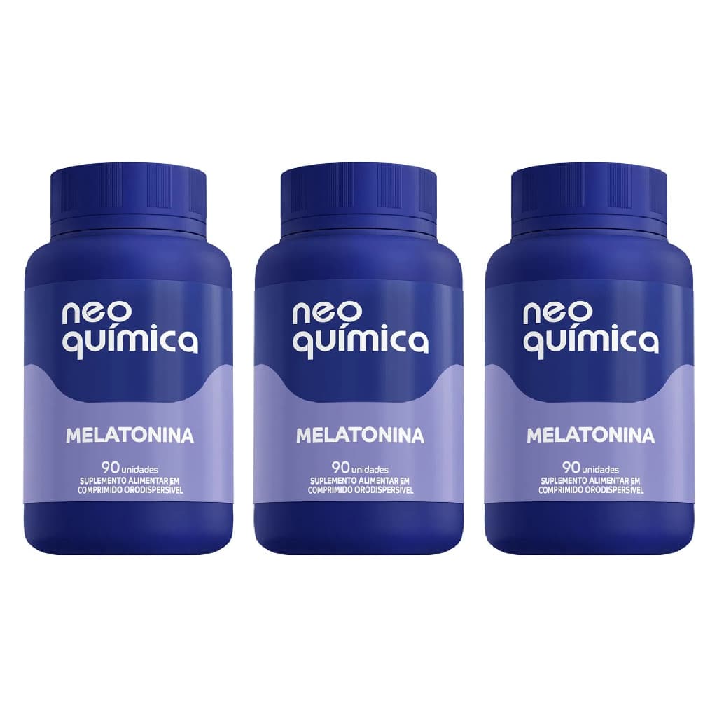 Melatonina Neo Química 90 Comprimidos - Kit com 3 Unidades