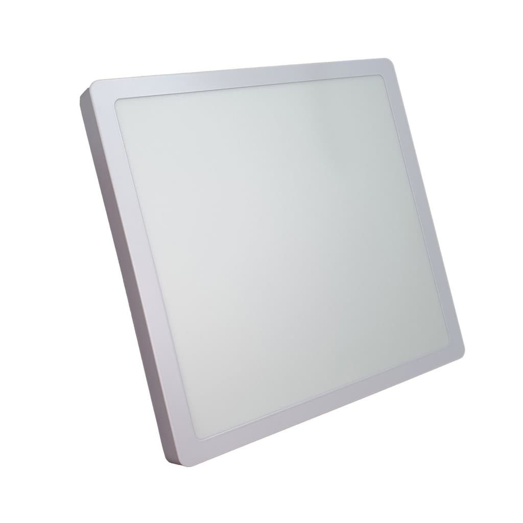 Painel Plafon LED 24w Quadrado Luminaria Sobrepor Branca Luz Quente DL-122
