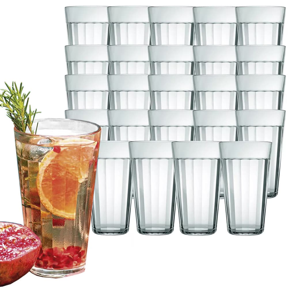 Kit jogo de 24 Copos Americano Long Drink 450ml Nadir Figueiredo copo de vidro