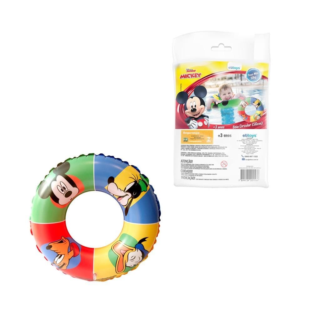 Bóia Infantil Piscina Circular 56cm até 30kg Personagens