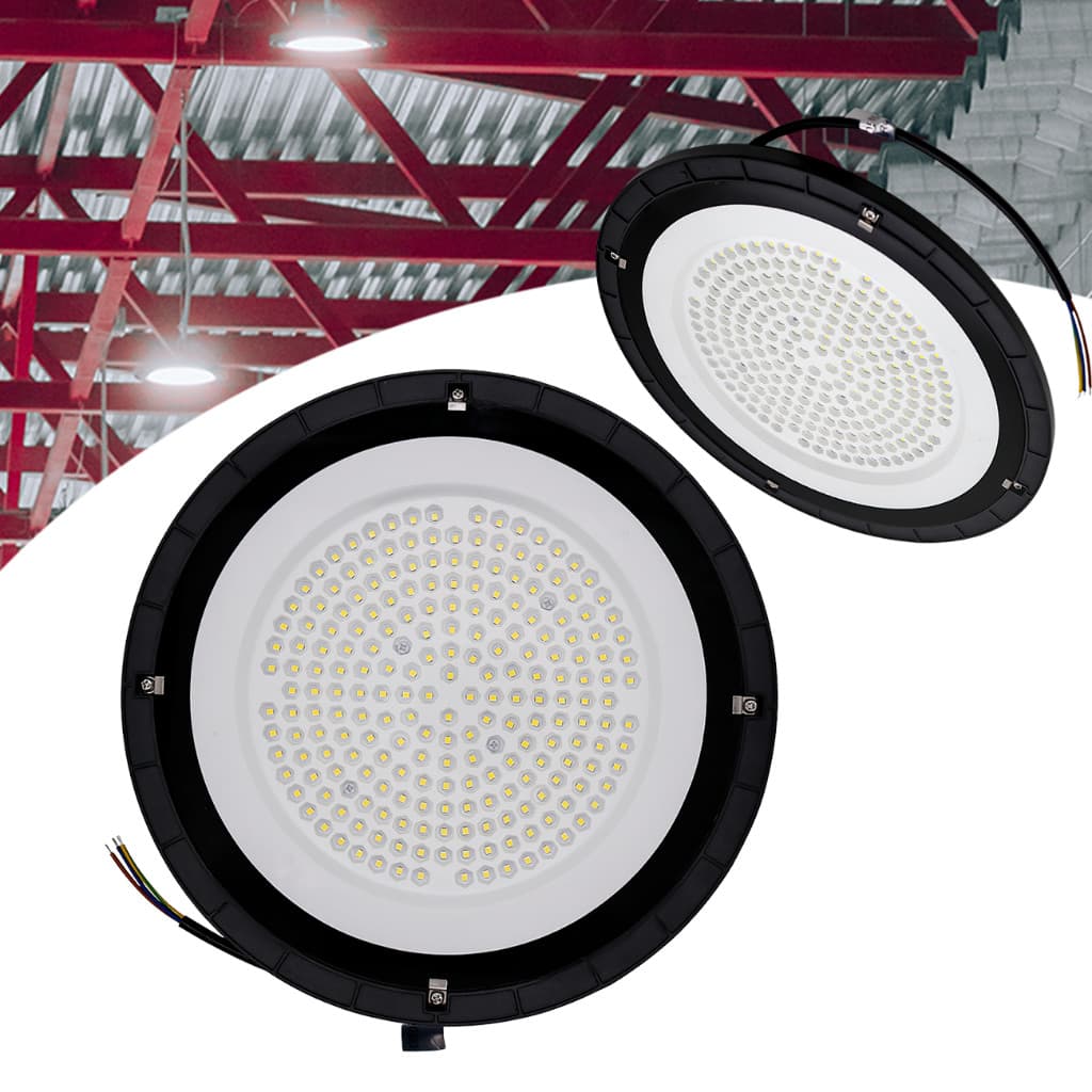 Luminária Led Ufo Industrial Highbay Ip67 Galpão Bivolt 6500k Frio  150w 200w 300w 400w