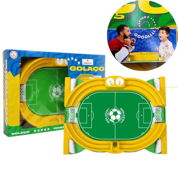 Mini Mesa de Jogo Futebol Pinball Golaço  - Plaspolo