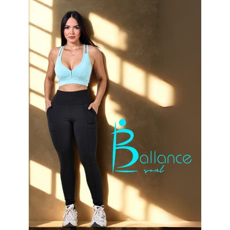 Calça Legging Montaria Feminina Suplex Felpado – Cintura Alta com Bolsos – Térmica Inverno – Preta