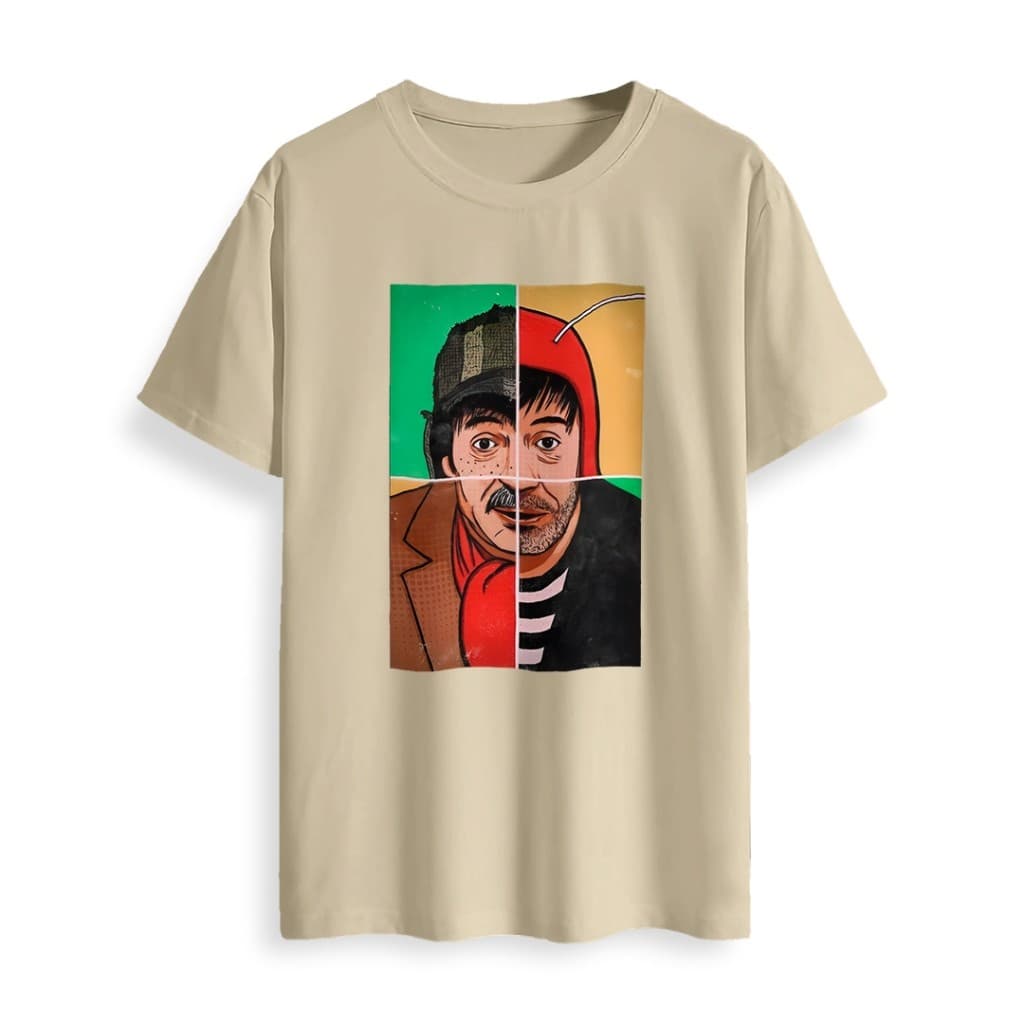 Camiseta Chaves Personagem Chapolin Camisa Masculina T-shirt Moda Blusa Feminina Algodão Blusinhas Mona Lisa Promoção